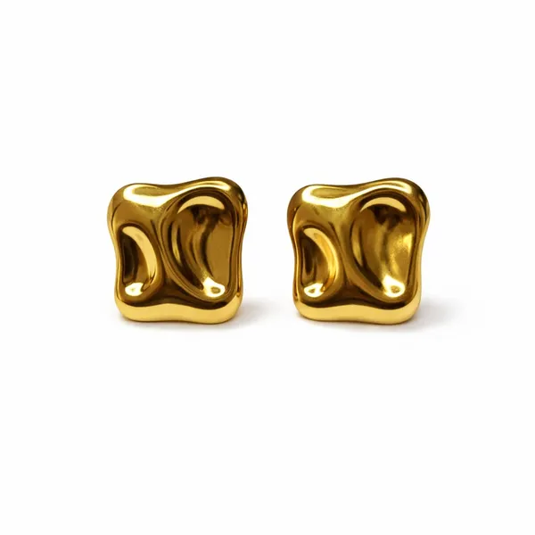 Gold_Plated_Wavy_Square_Abstract_Stud_Earrings_For_Women